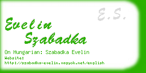 evelin szabadka business card